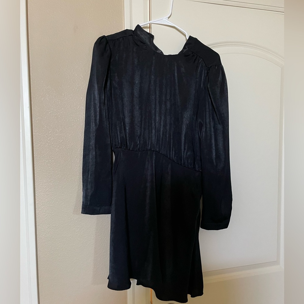 Zara black mini holiday dress. Worn once. Size M